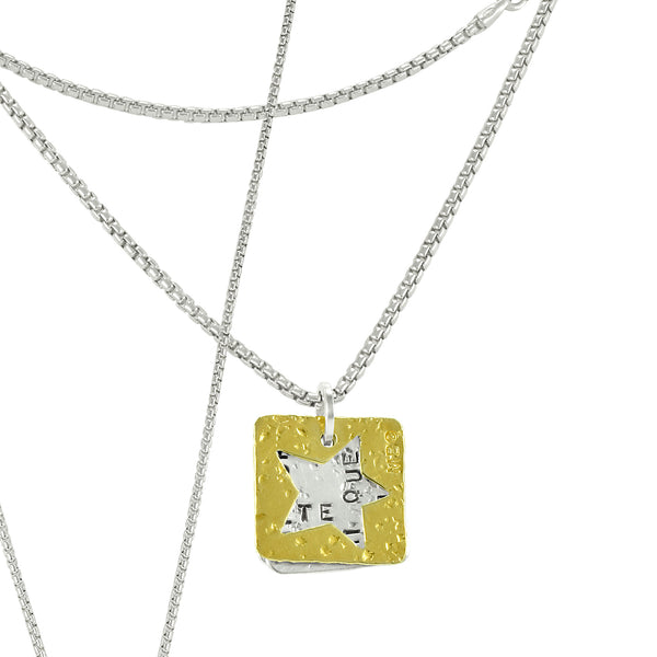 Golden Book of Stars Necklace