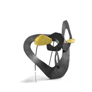 Meteor Brooch oxidized silver and gold sculptural jewelry BACK VIEW 2048px. 72dpi.jpg Meteor Brooch oxidized silver and gold sculptural jewelry FRONTAL VIEW by Maria Blondet Jewelry
