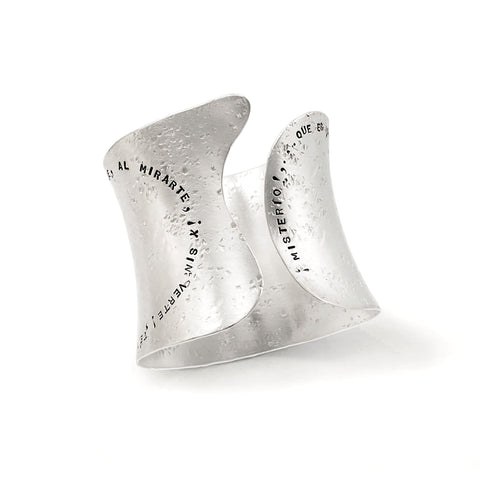 Silver Monologue Cuff