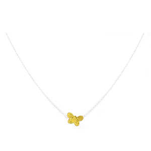 mini gold butterfly necklace by maria blondet