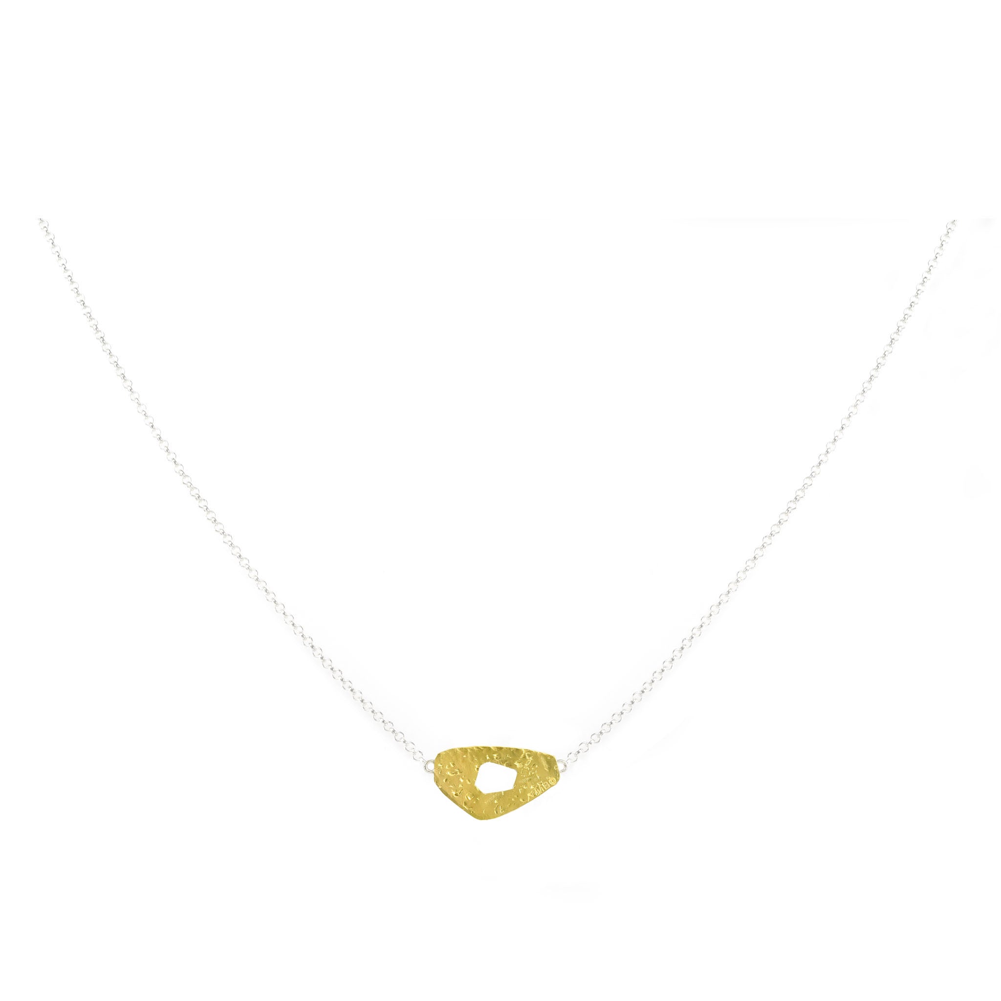 mini gold ripple necklace by maria blondet