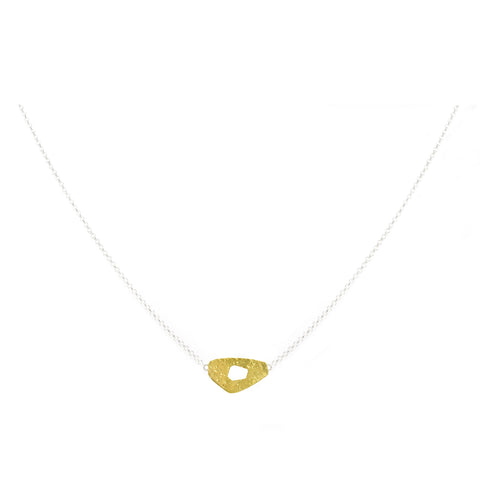 mini gold ripple necklace by maria blondet