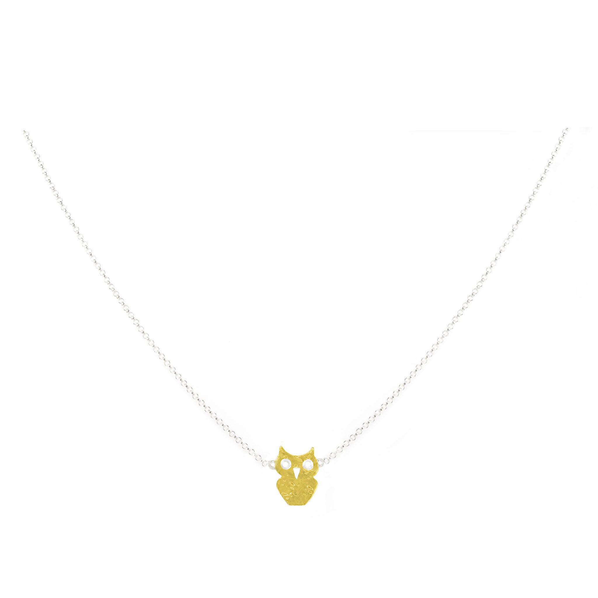 Mini Owl: Gold and Silver Mini Necklace